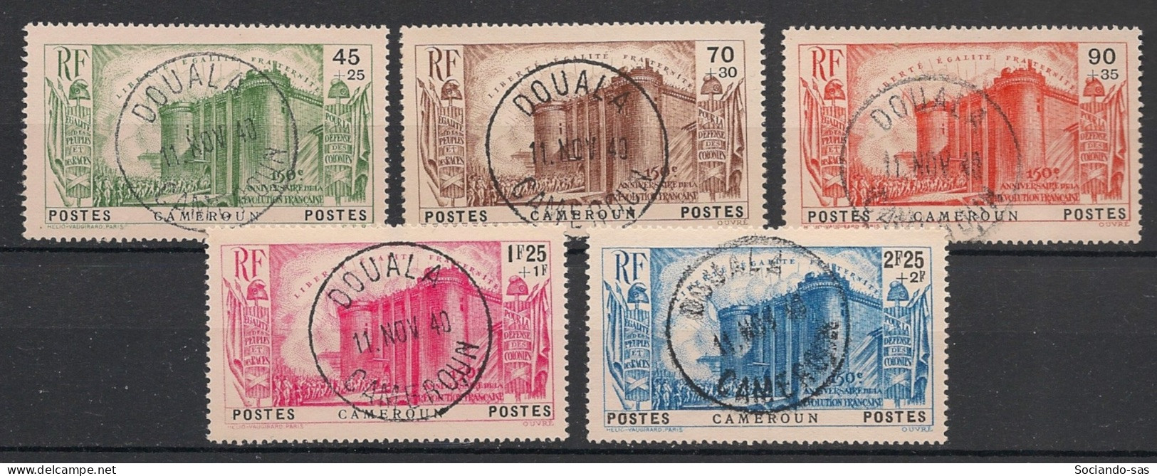 CAMEROUN - 1939 - N°YT. 192 à 196 - Révolution Française - Oblitéré / Used - Used Stamps