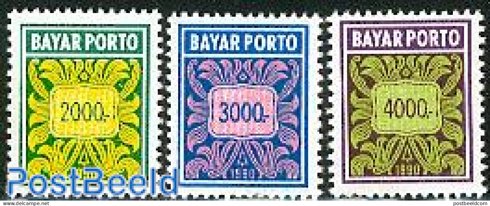 Indonesia 1991 Postage Due 3v, Mint NH - Indonesië