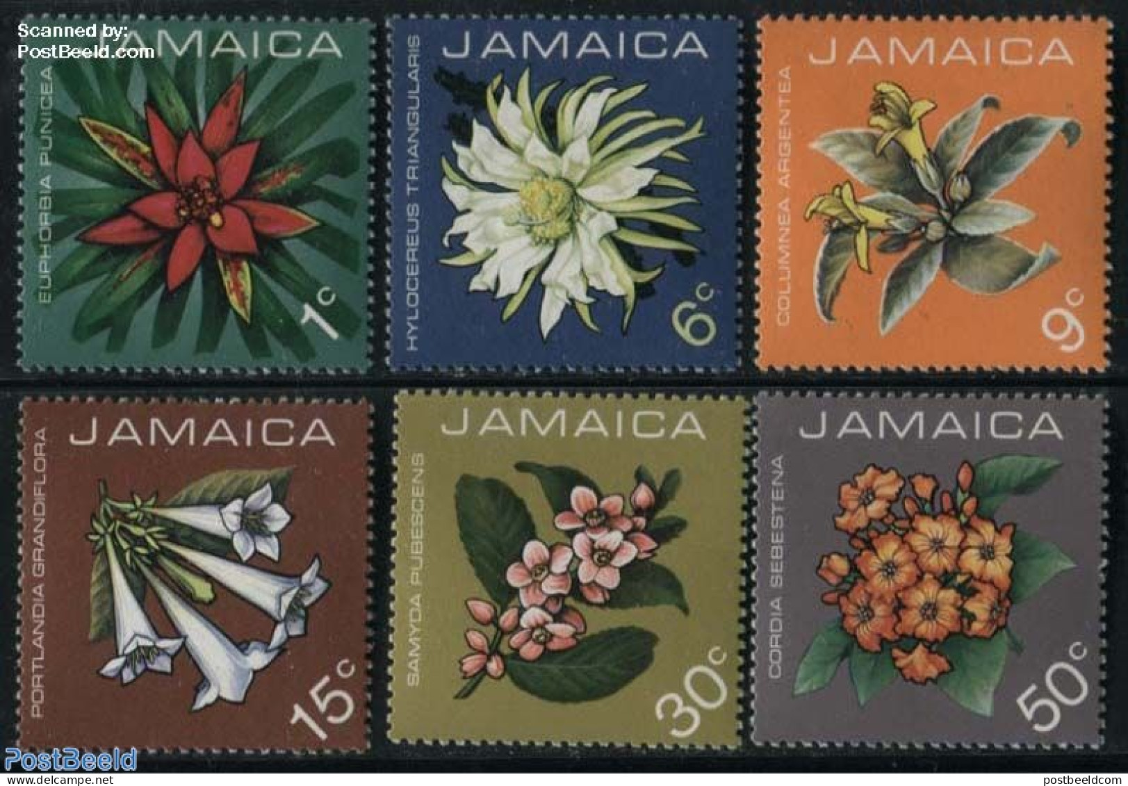 Jamaica 1973 Flowers 6v, Mint NH, Nature - Flowers & Plants - Jamaica (1962-...)
