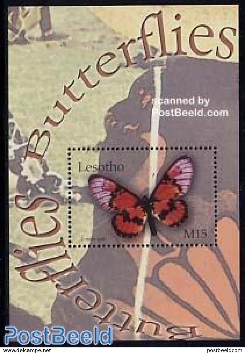 Lesotho 2004 Butterflies S/s, Acraea Satis, Mint NH, Nature - Butterflies - Lesotho (1966-...)