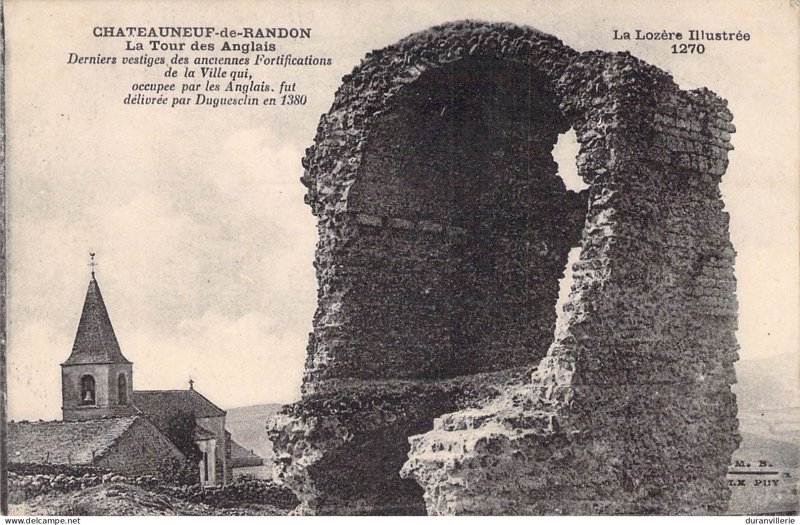 48 - Chateauneuf De Randon - La Tour Des Anglais - Chateauneuf De Randon