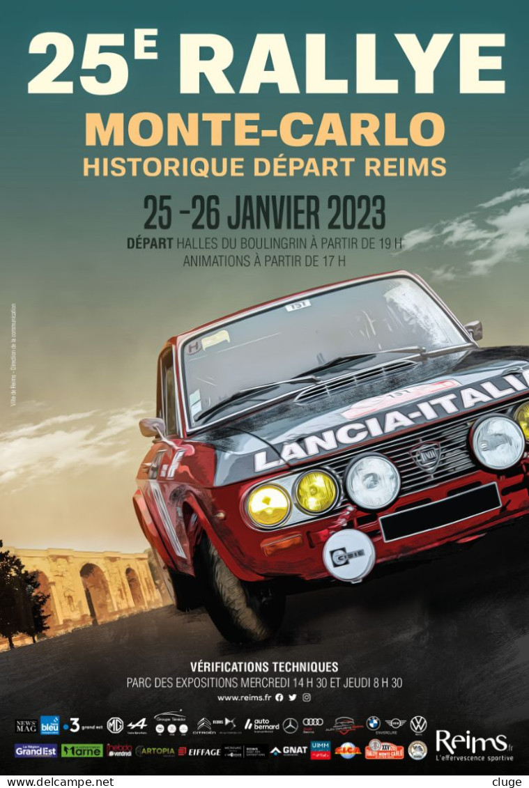 RALLYE MONTE CARLO Historique 2023 Reims   -  Lancia Fulvia - Rally Racing