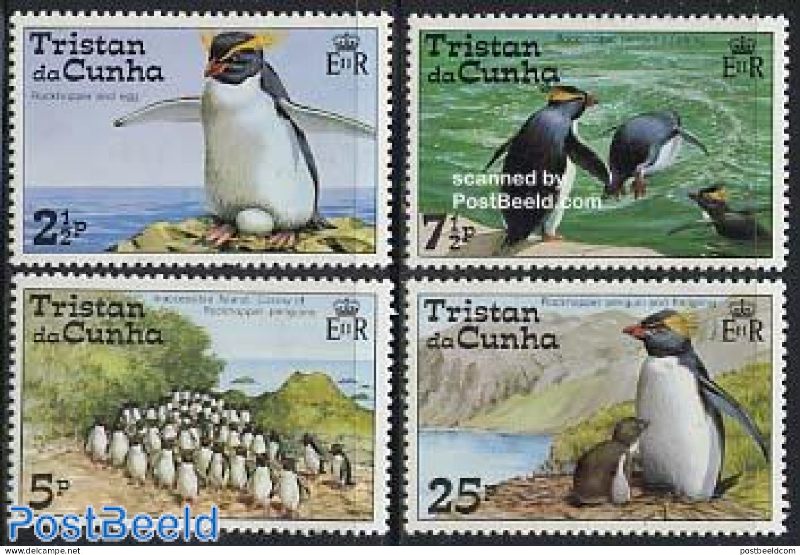 Tristan Da Cunha 1974 Penguin 4v, Mint NH, Nature - Birds - Penguins - Tristan Da Cunha