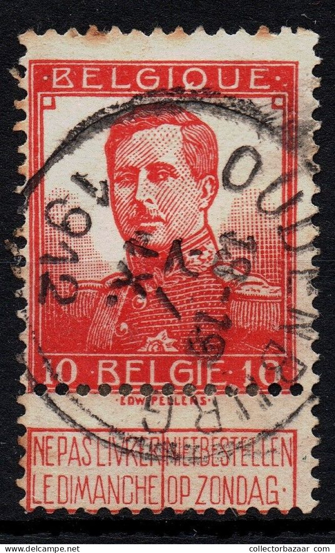 Belgium Belgique OUDENBURG Used Stamps Son Sotn Postmarks Obliteration - 1912 Pellens