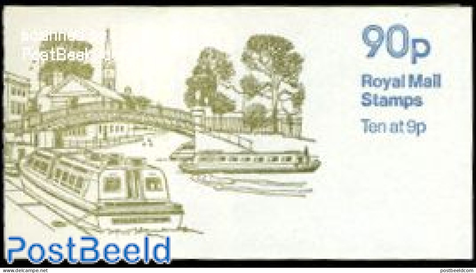 Great Britain 1979 Definitives Booklet, Regents, Selvedge Left, Mint NH, Transport - Stamp Booklets - Ships And Boats - Unused Stamps