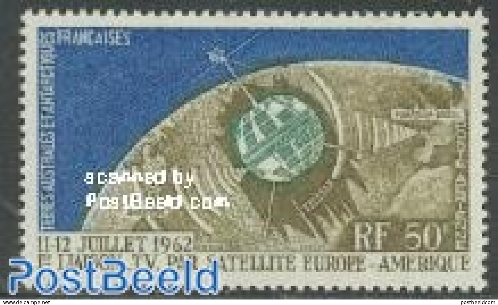 French Antarctic Territory 1962 Telstar 1v, Mint NH, Transport - Space Exploration - Neufs