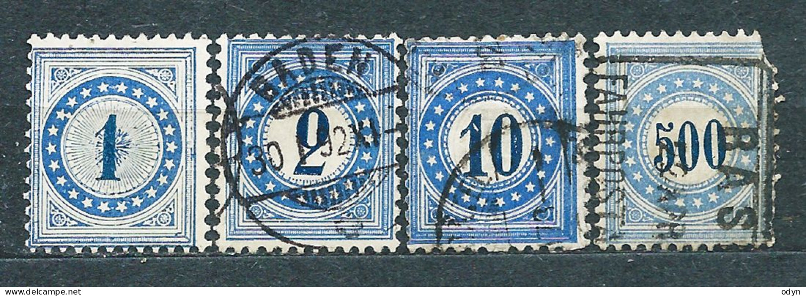 Switzerland, 1878-1938, Lot Of 42 Postal Due Stamps From Sets MiNr 1-9, 2-5, 8-10, 15-16, 17-20, 29-37 32-36 42-49 54-61 - Impuesto