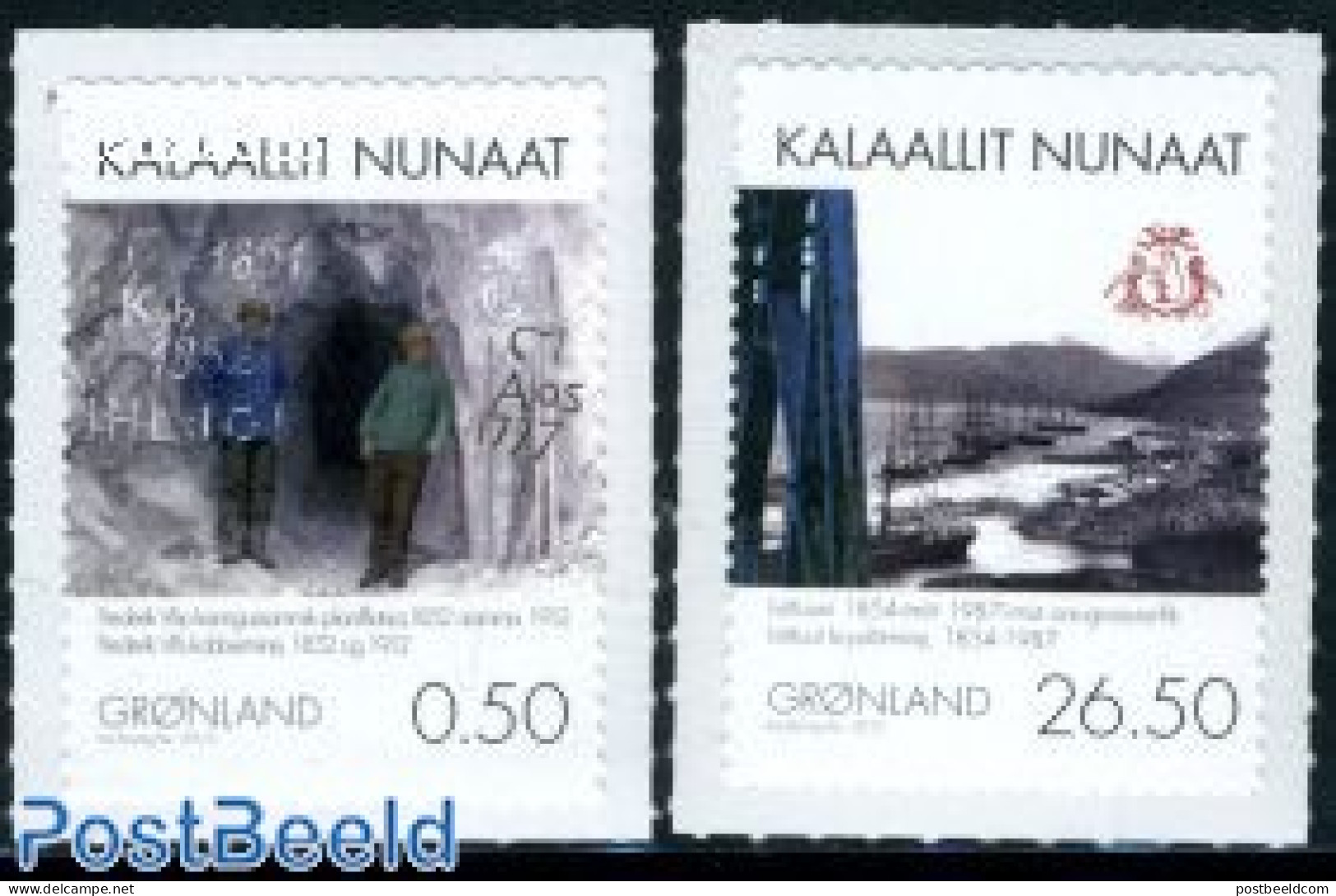 Greenland 2010 Mining 2v S-a, Mint NH, Science - Transport - Mining - Ships And Boats - Nuevos