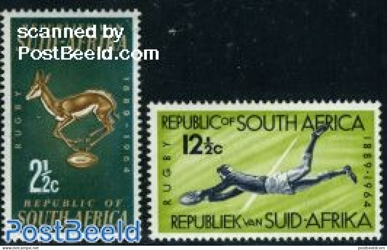 South Africa 1964 Rugby 2v, Mint NH, Sport - Rugby - Sport (other And Mixed) - Unused Stamps