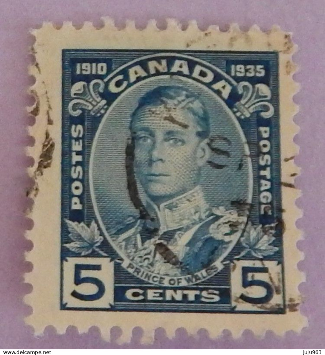 CANADA YT 176 OBLITERE " PRINCE DE GALLES" ANNÉE 1935 - Gebraucht