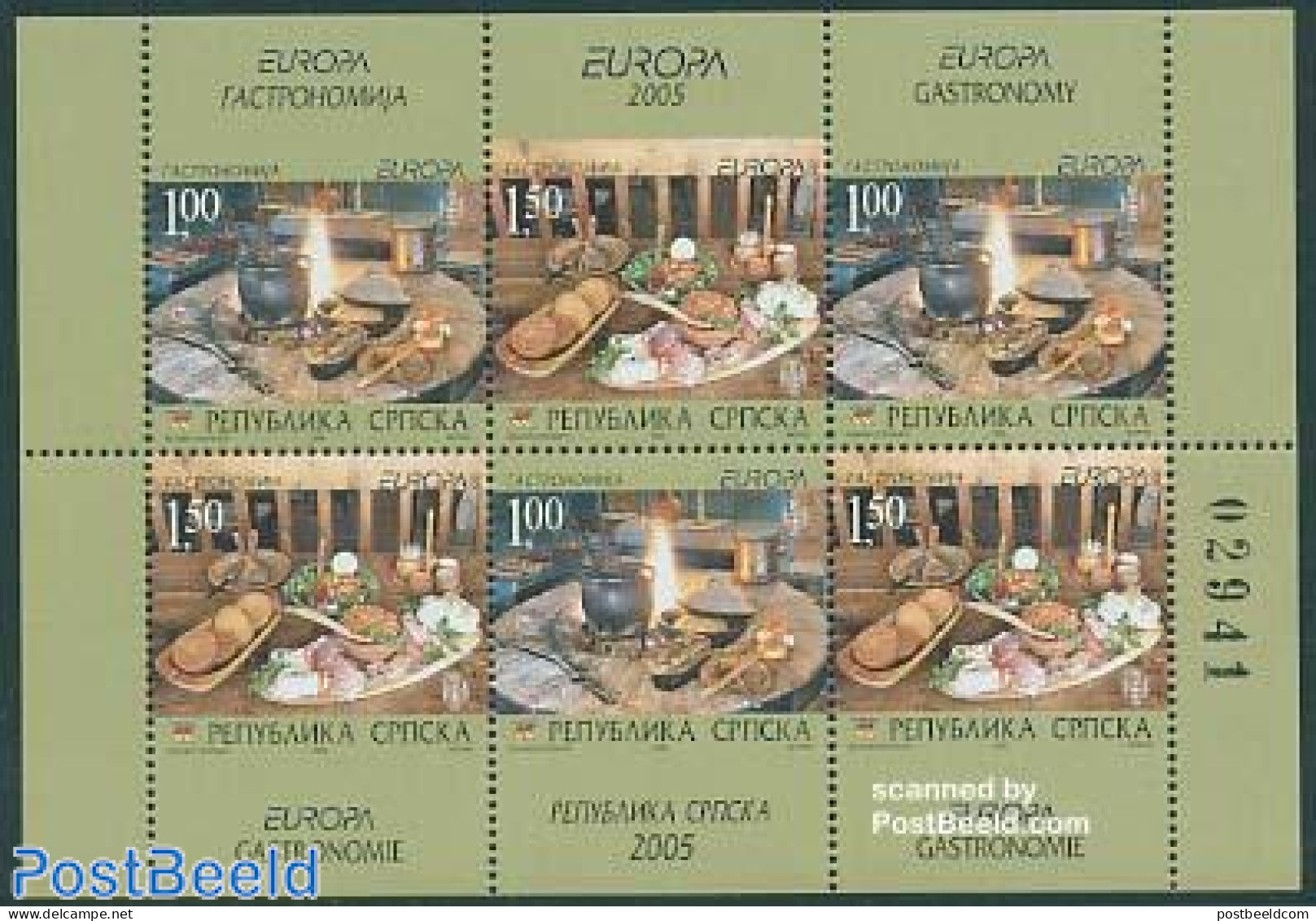 Bosnia Herzegovina - Serbian Adm. 2005 Europa, Food Sheet From Booklet, Mint NH, Health - History - Food & Drink - Eur.. - Levensmiddelen