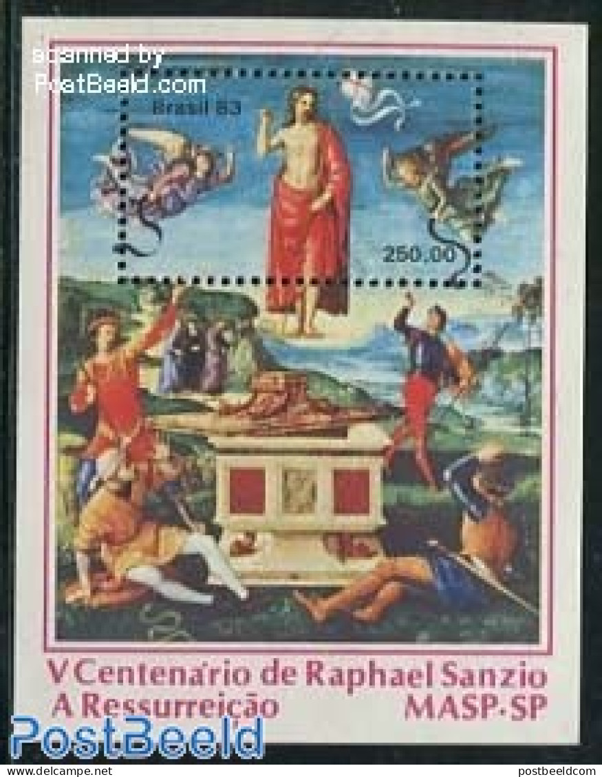 Brazil 1983 Raphael S/s, Mint NH, Art - Paintings - Raphael - Ungebraucht