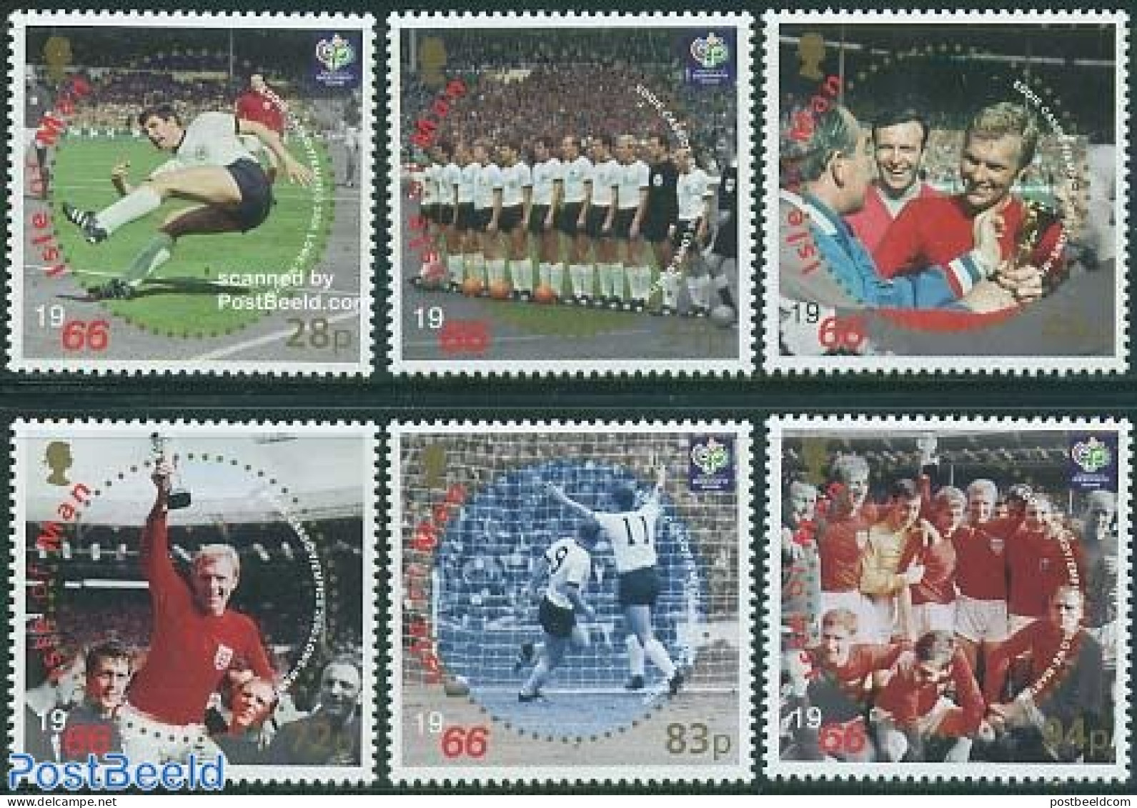 Isle Of Man 2006 World Cup Football Wembley 1966 6v, Mint NH, Sport - Football - Man (Ile De)