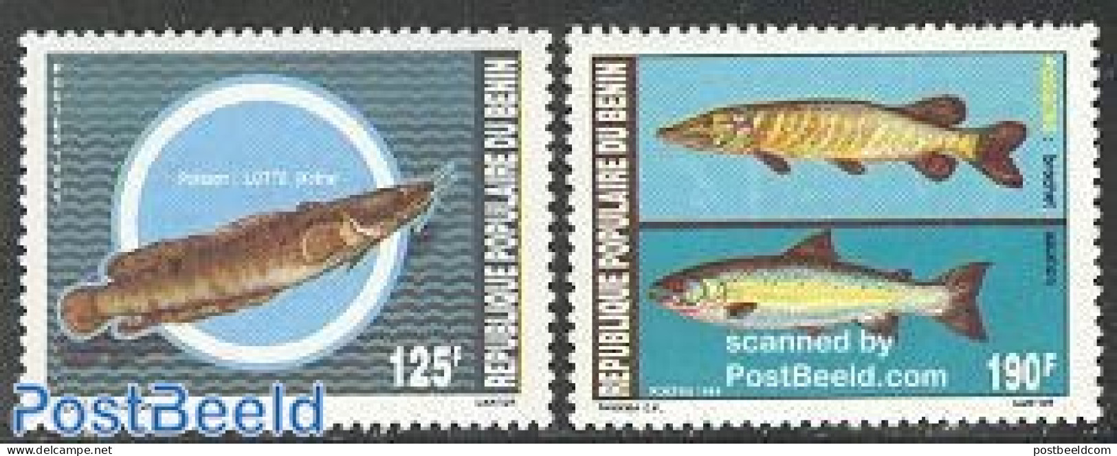 Benin 1989 Fish 2v, Mint NH, Nature - Fish - Ungebraucht