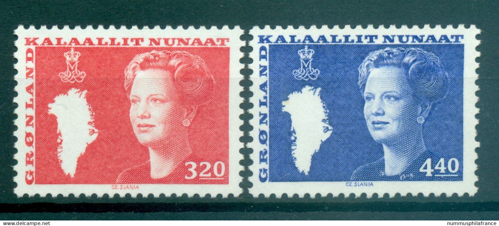 Groenland   1989 - Y & T N. 177/78 - Série Courante  (Michel N. 189/90) - Unused Stamps