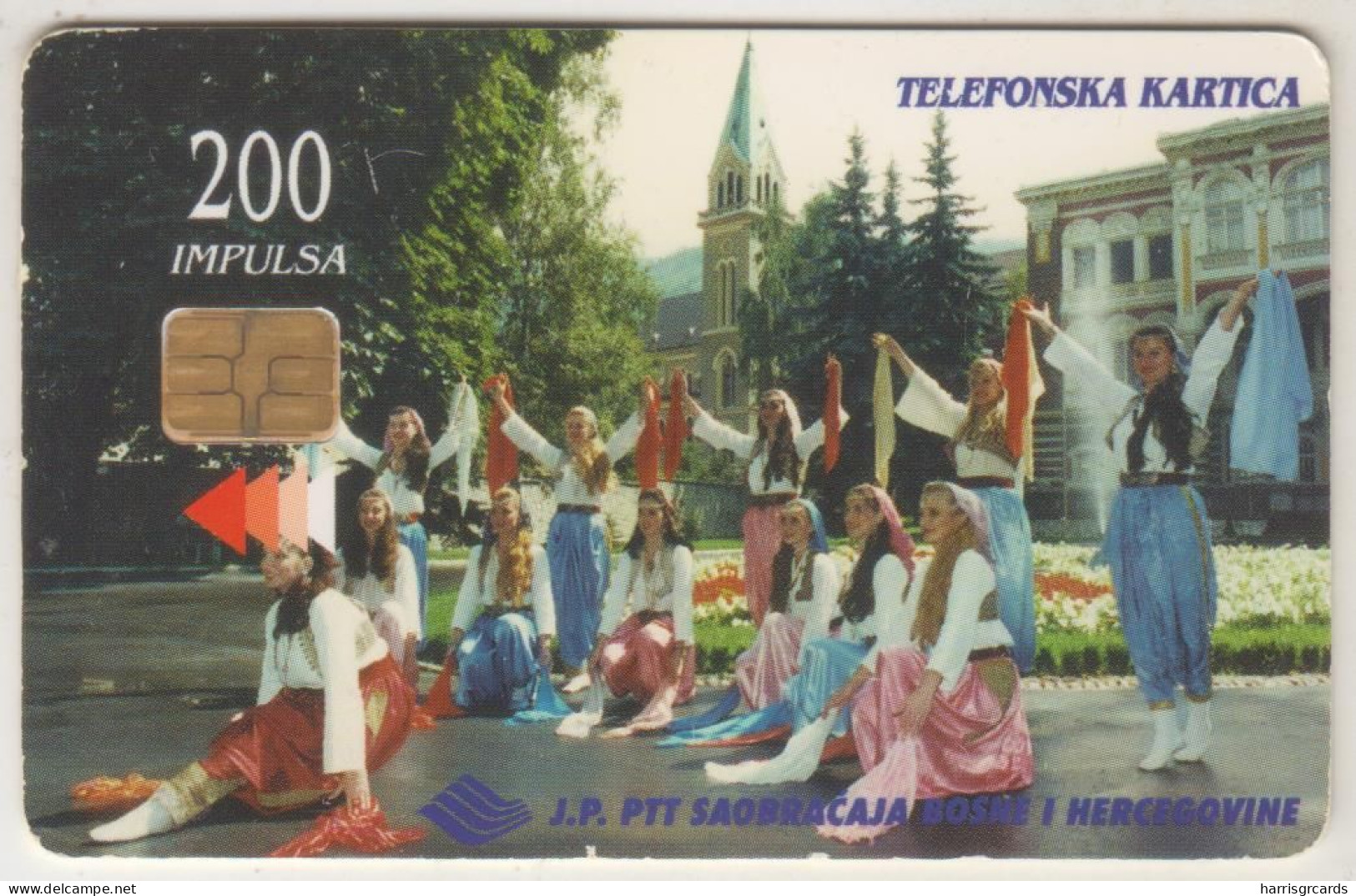 BOSNIA - PTT BIH, Folk Costumes BiH, 200 U, Used - Bosnien