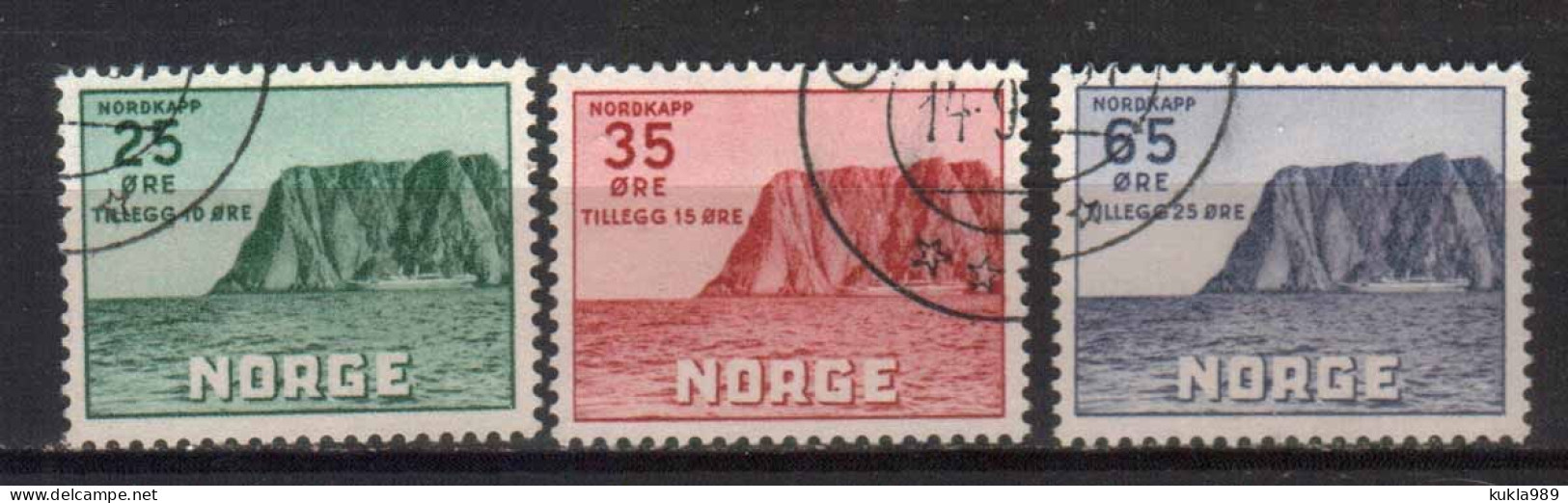 NORWAY STAMPS, 1930, Sc.#B1-B3, USED - Usados