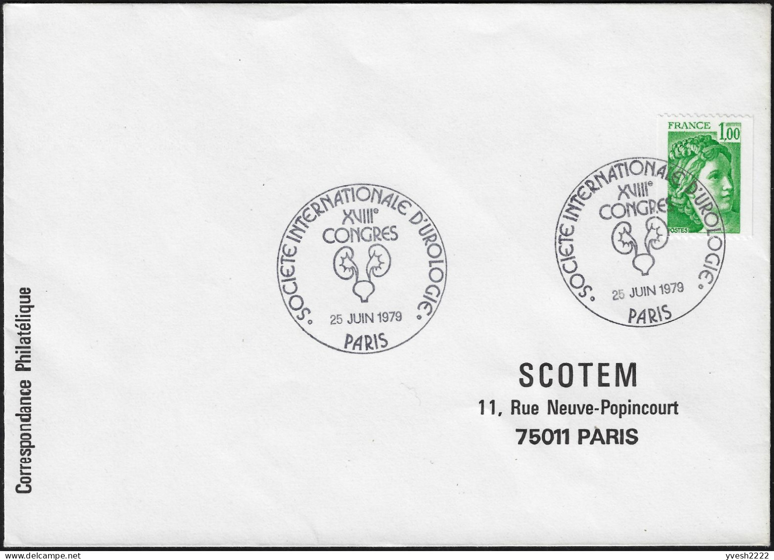 France 1979. Société Internationale D'urologie, Paris - Medicina