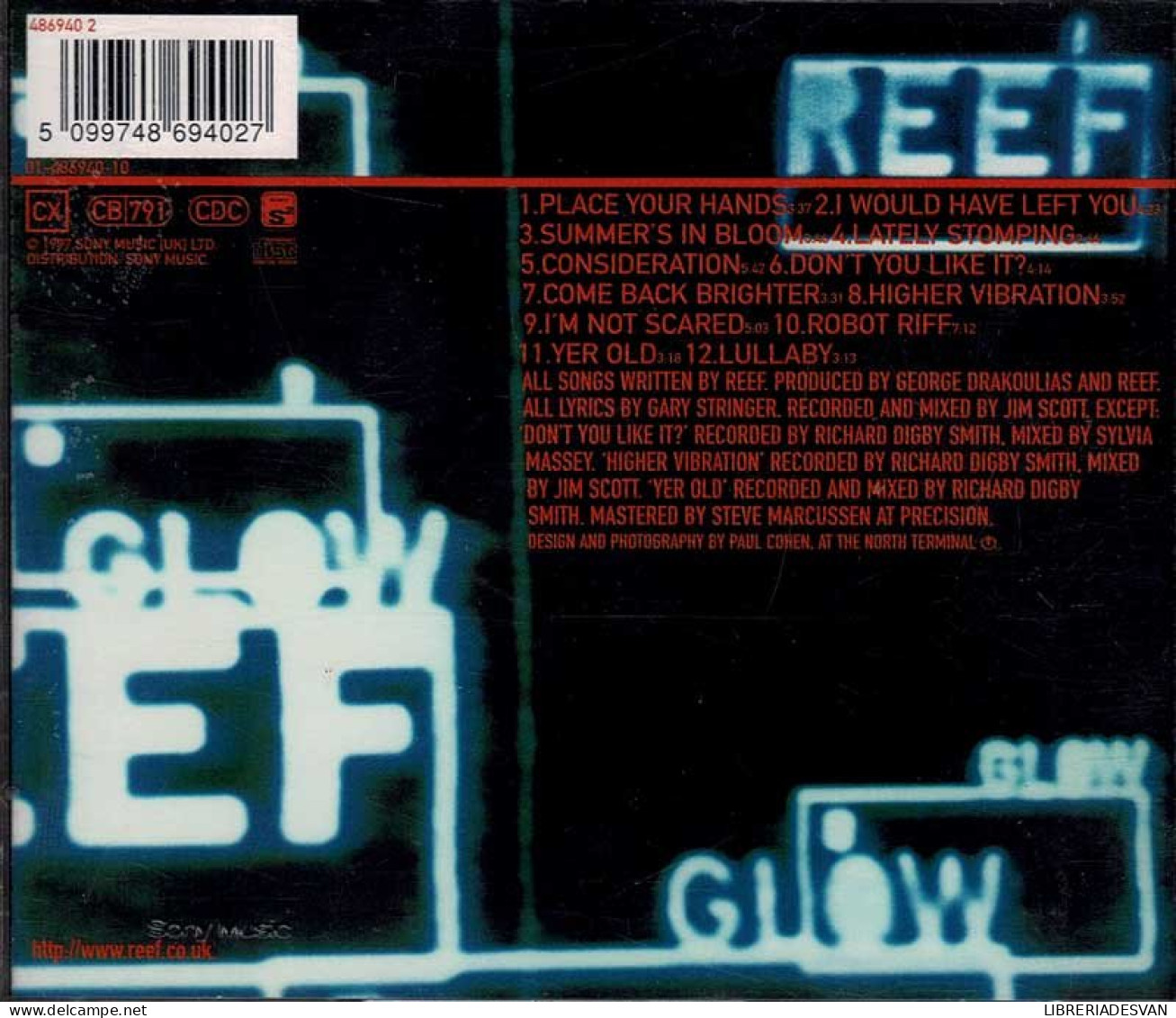 Reef - Glow. CD - Rock