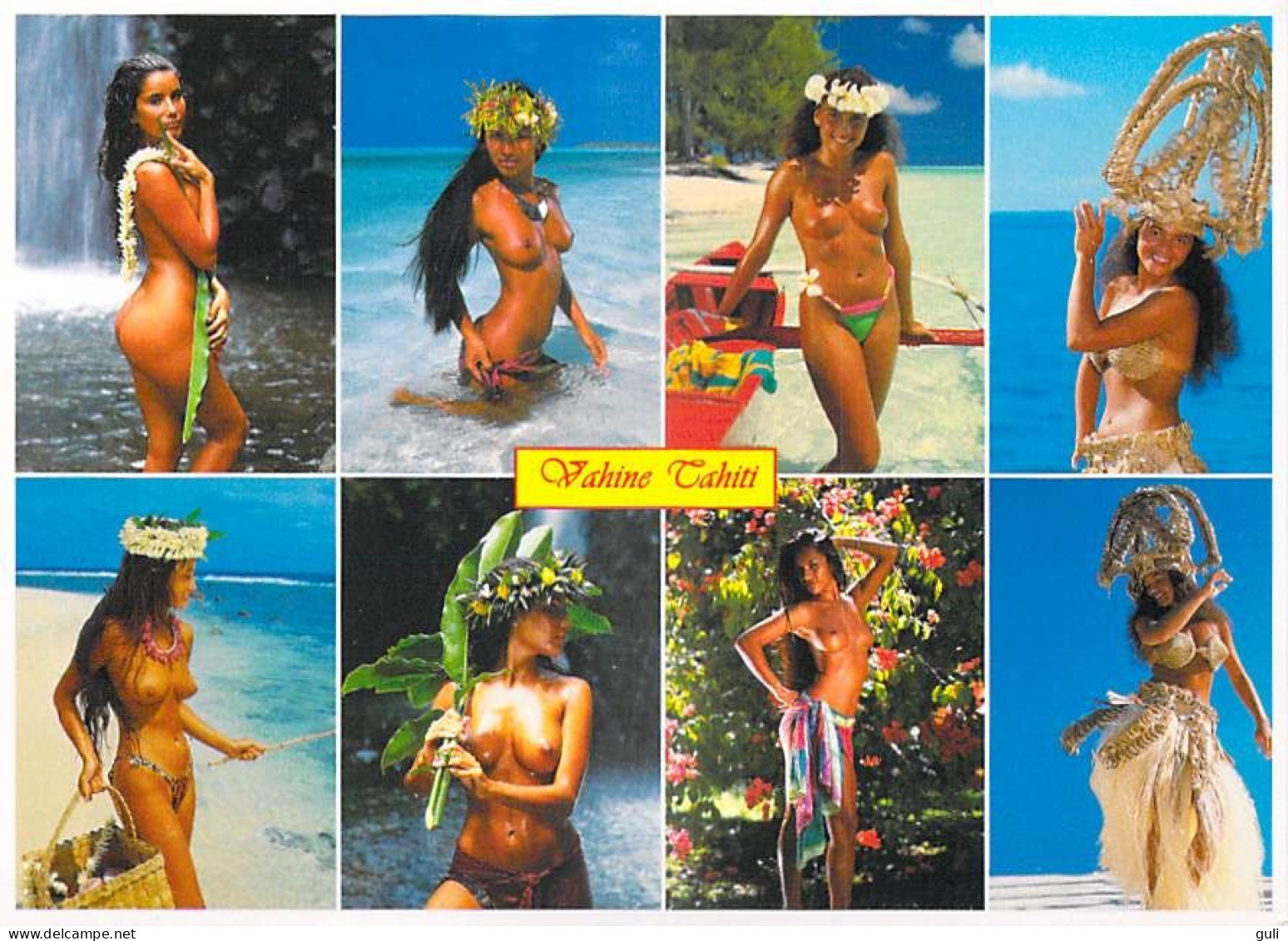 POLYNESIE Polynesia Lot de 19 cartes Cpm-Femmes filles nue nues seins nus vahinés (voir scan de TOUTES les CARTES Tahiti