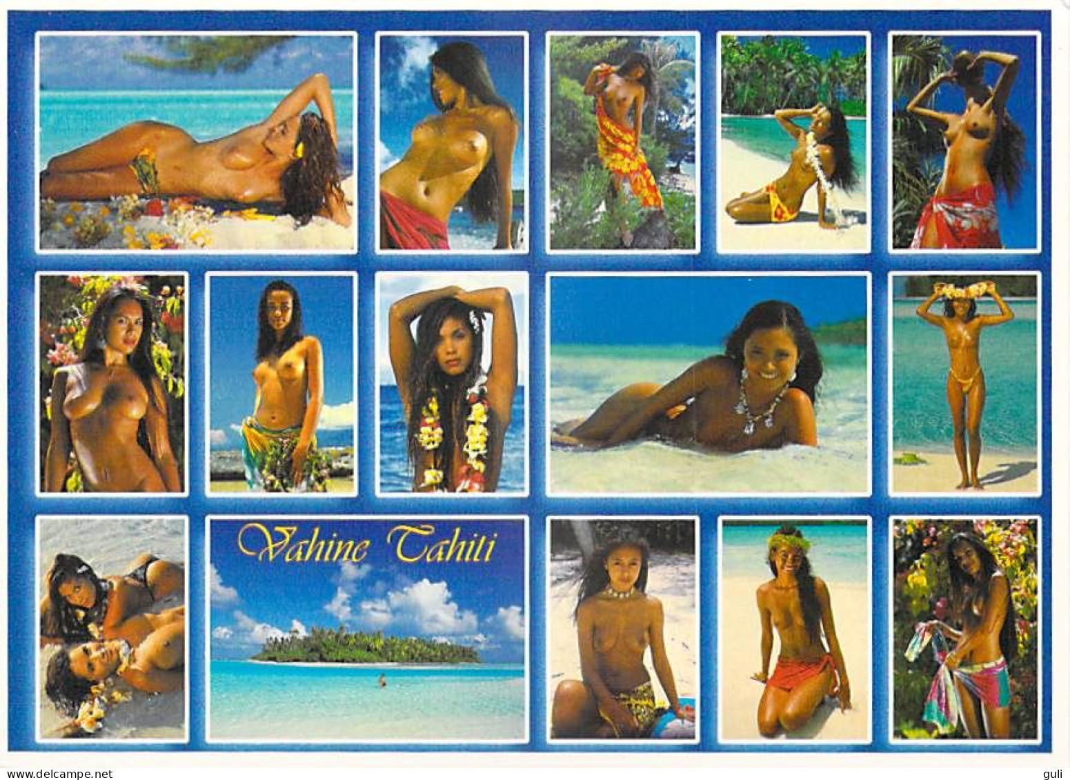 POLYNESIE Polynesia Lot de 19 cartes Cpm-Femmes filles nue nues seins nus vahinés (voir scan de TOUTES les CARTES Tahiti