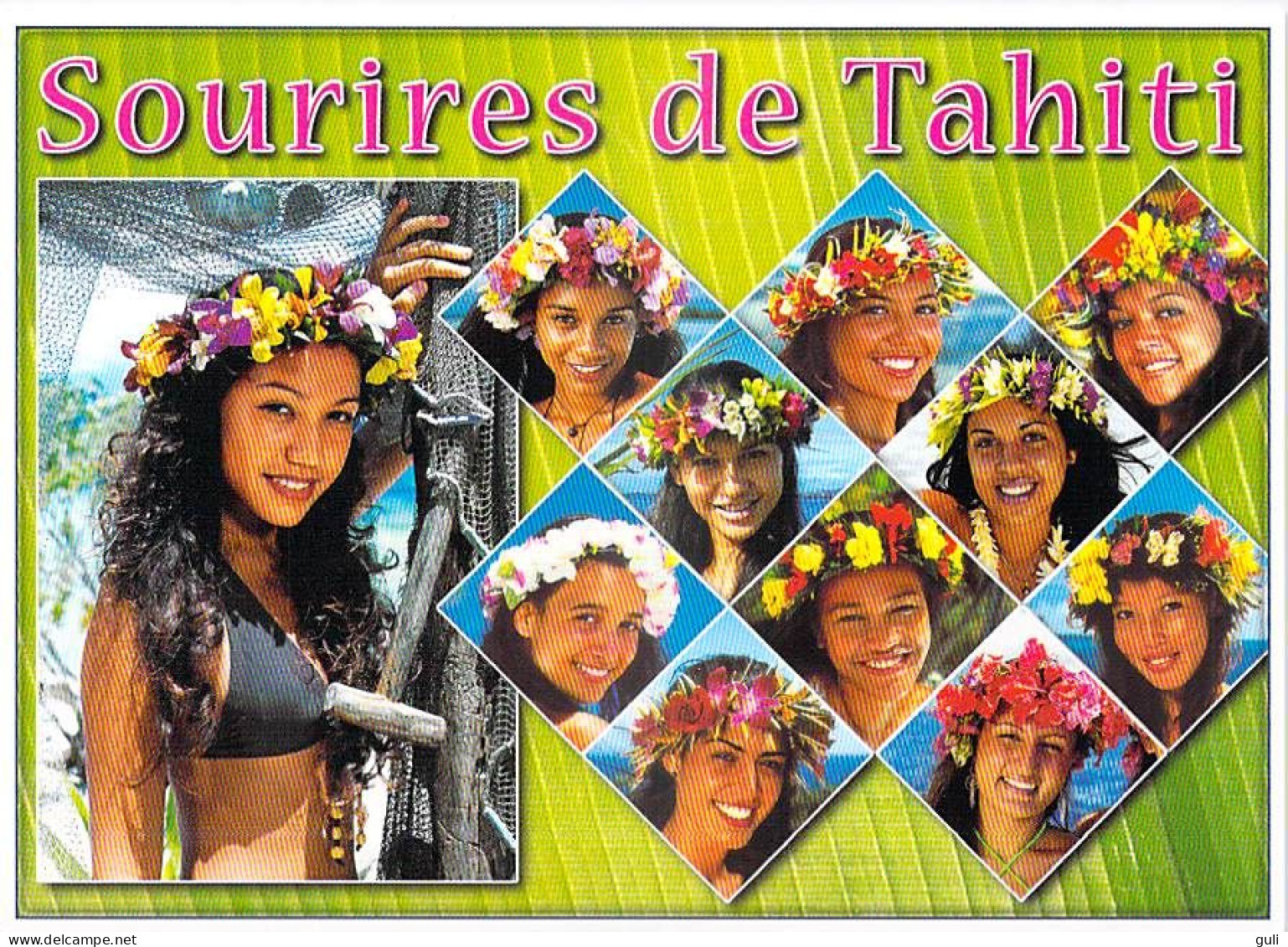 POLYNESIE Polynesia Lot de 19 cartes Cpm-Femmes filles nue nues seins nus vahinés (voir scan de TOUTES les CARTES Tahiti