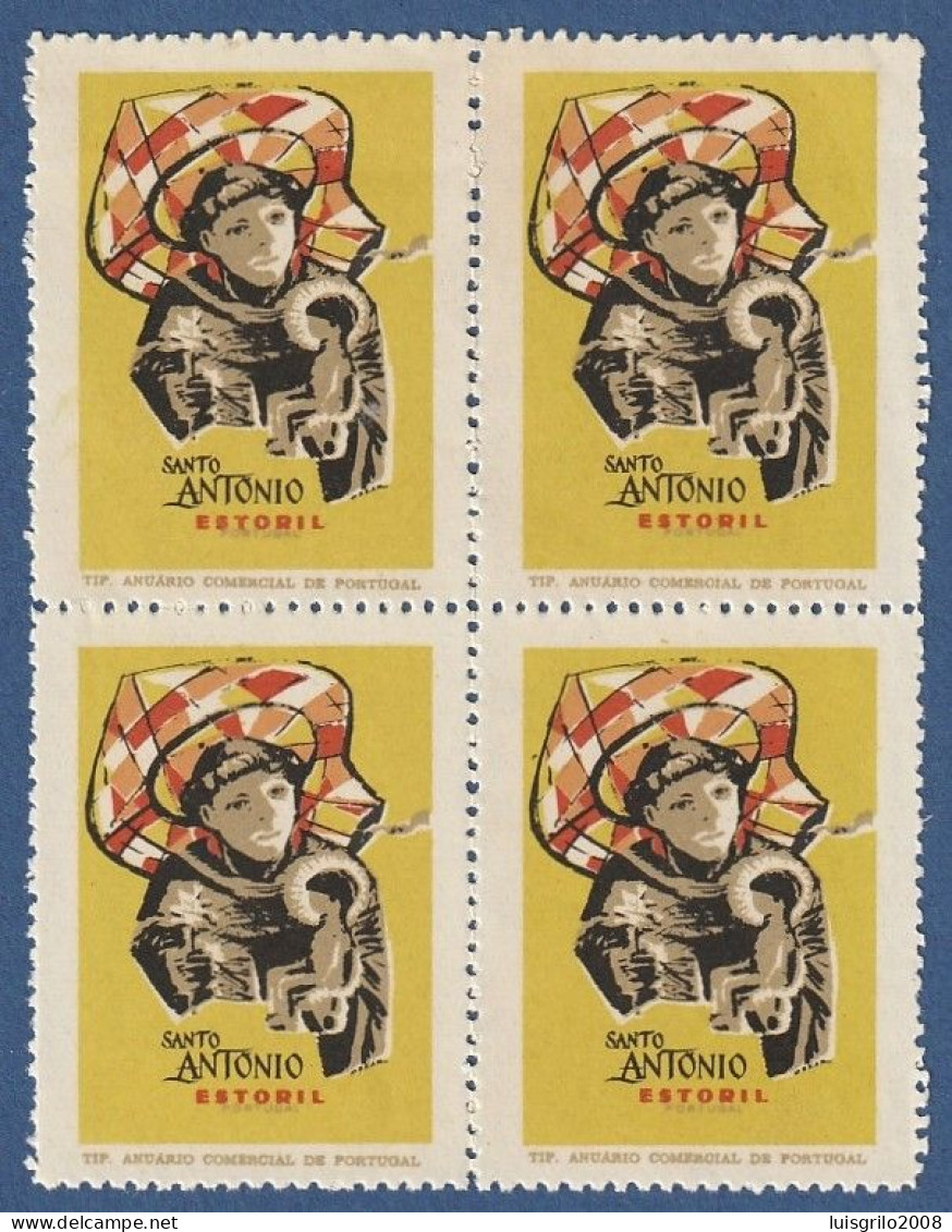Vignettes, Portugal - Santo António. Estoril -|- Edit - Anuário Comercial De Portugal . MNH - Local Post Stamps