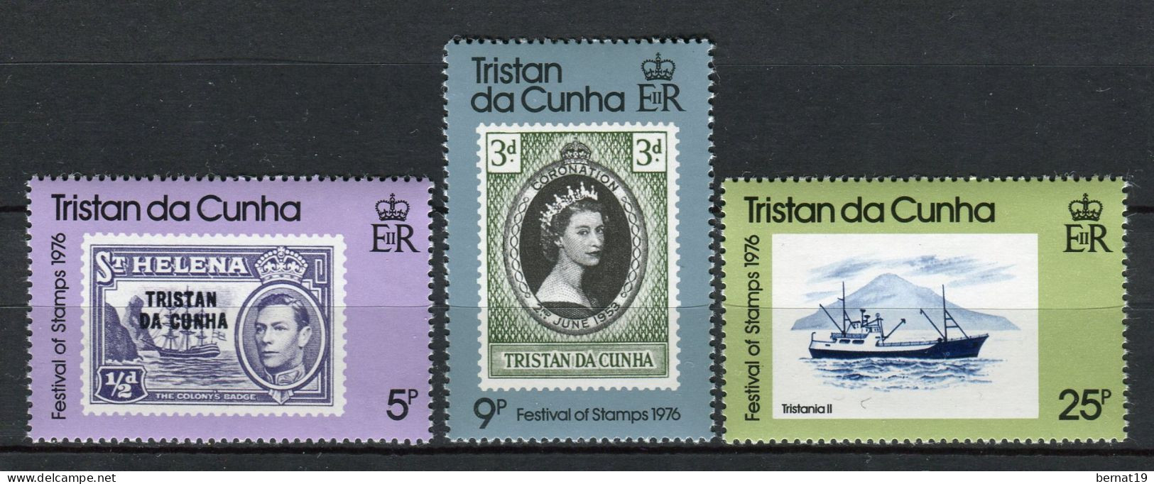 Tristan Da Cunha 1976. Yvert 205-07 ** MNH. - Tristan Da Cunha