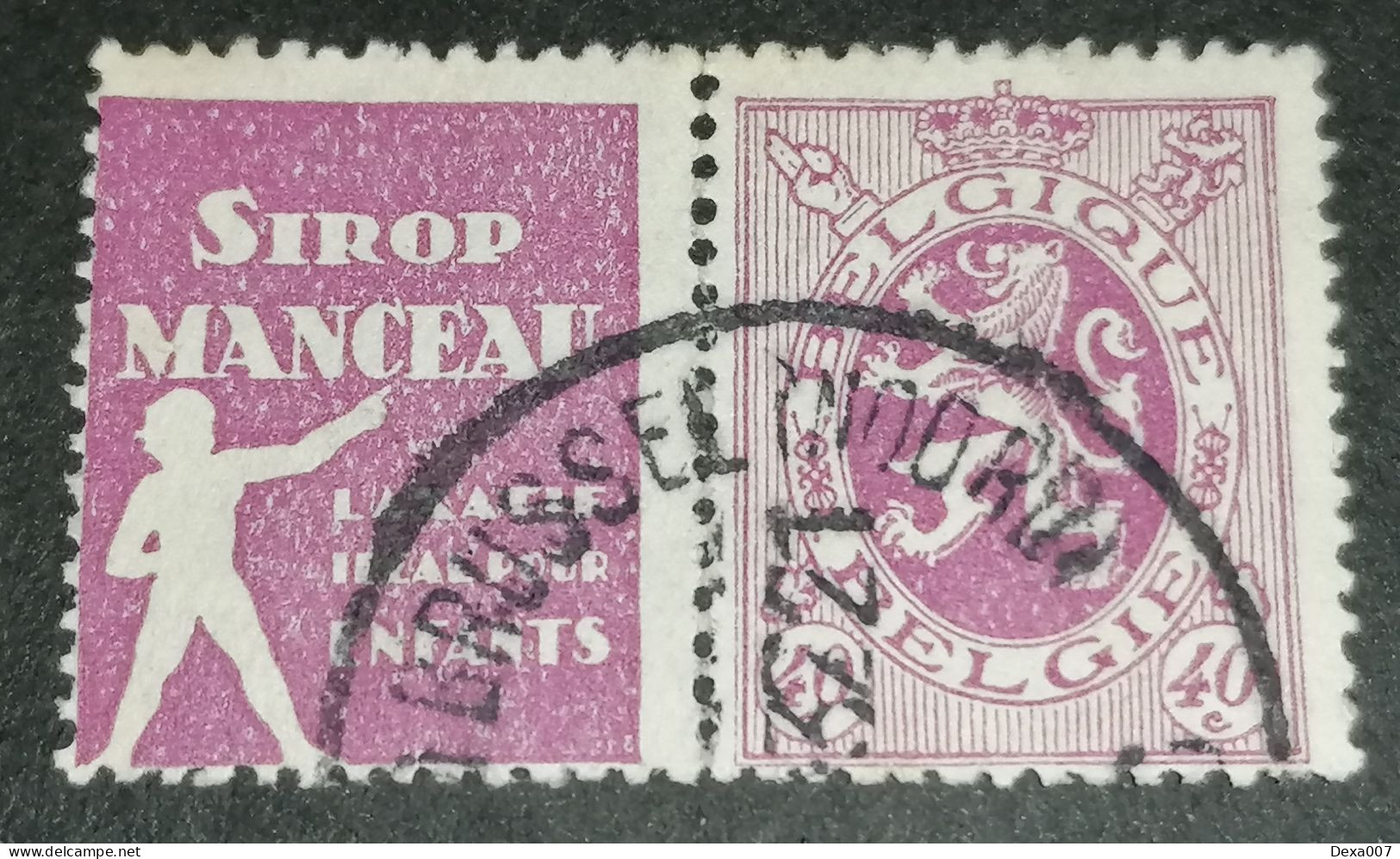 Belgium Advertising Stamp - Sirop Manceau - Usati