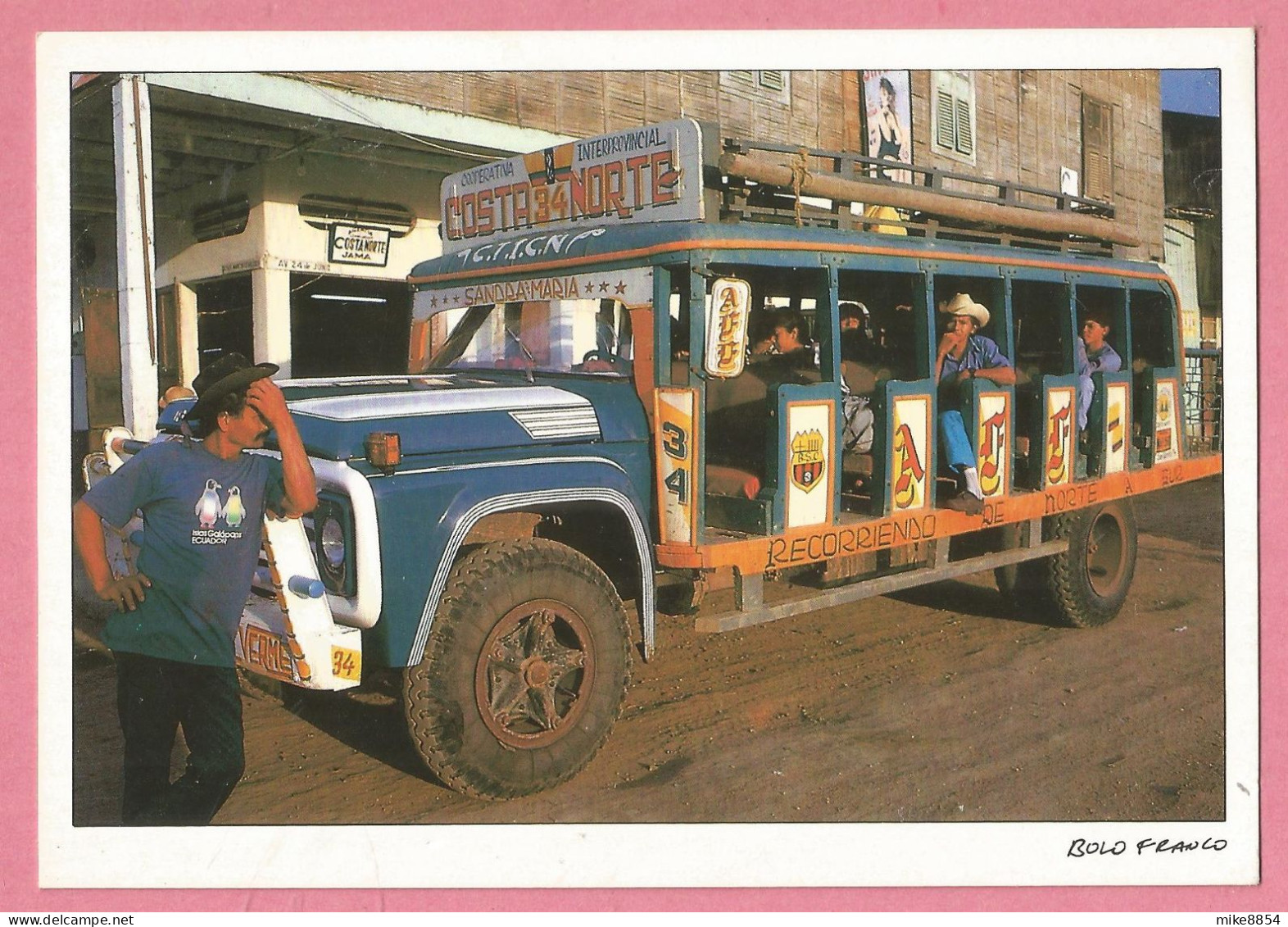 SAS1574   Tarjeta Postal    JAMA MANABI (ECUADOR)   Autobus    ++++++++ - Equateur