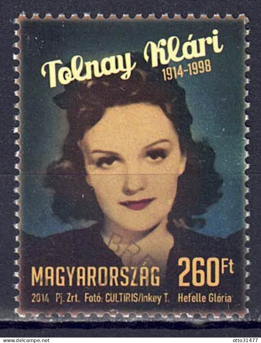 Ungarn 2014 - Klári Tolnay, Nr. 5686, Gestempelt / Used - Used Stamps