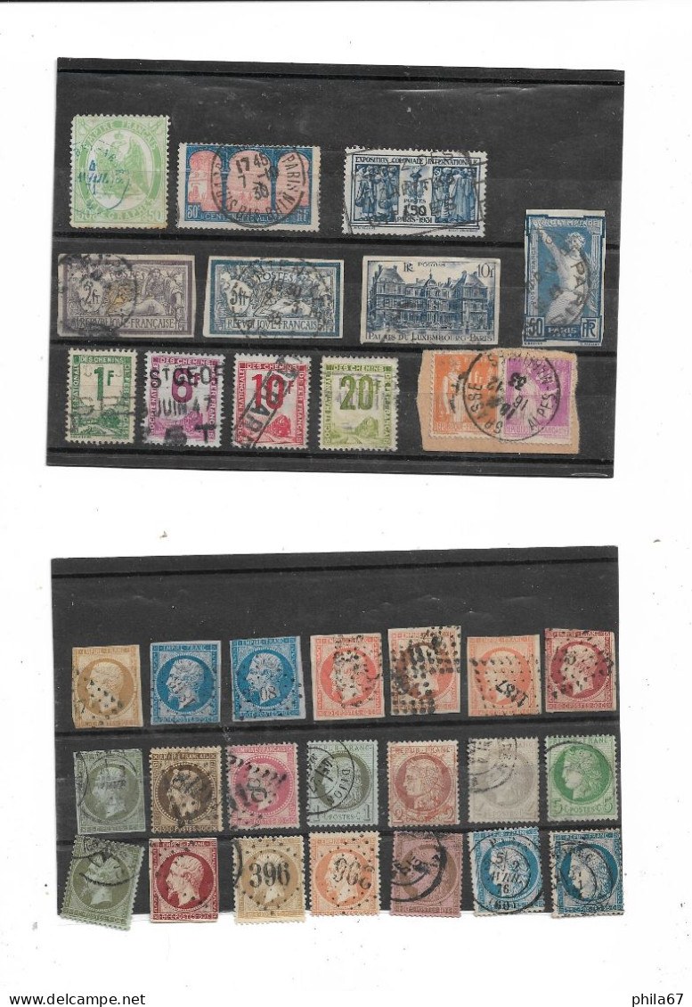 Important Lot 134 Timbres Classiques & Semi-modernes + 3 Lettres Classiques Différents états N**/* NSG Obl. Enorme Cote! - 1849-1850 Ceres