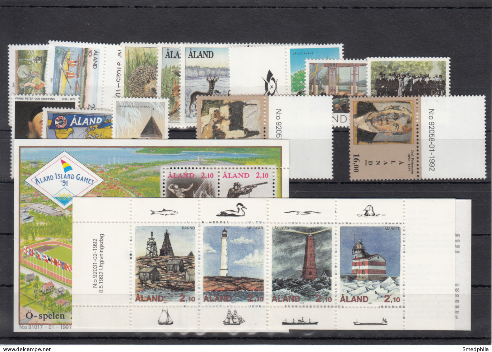 Aland 1991-1992 - Full Years MNH ** - Aland