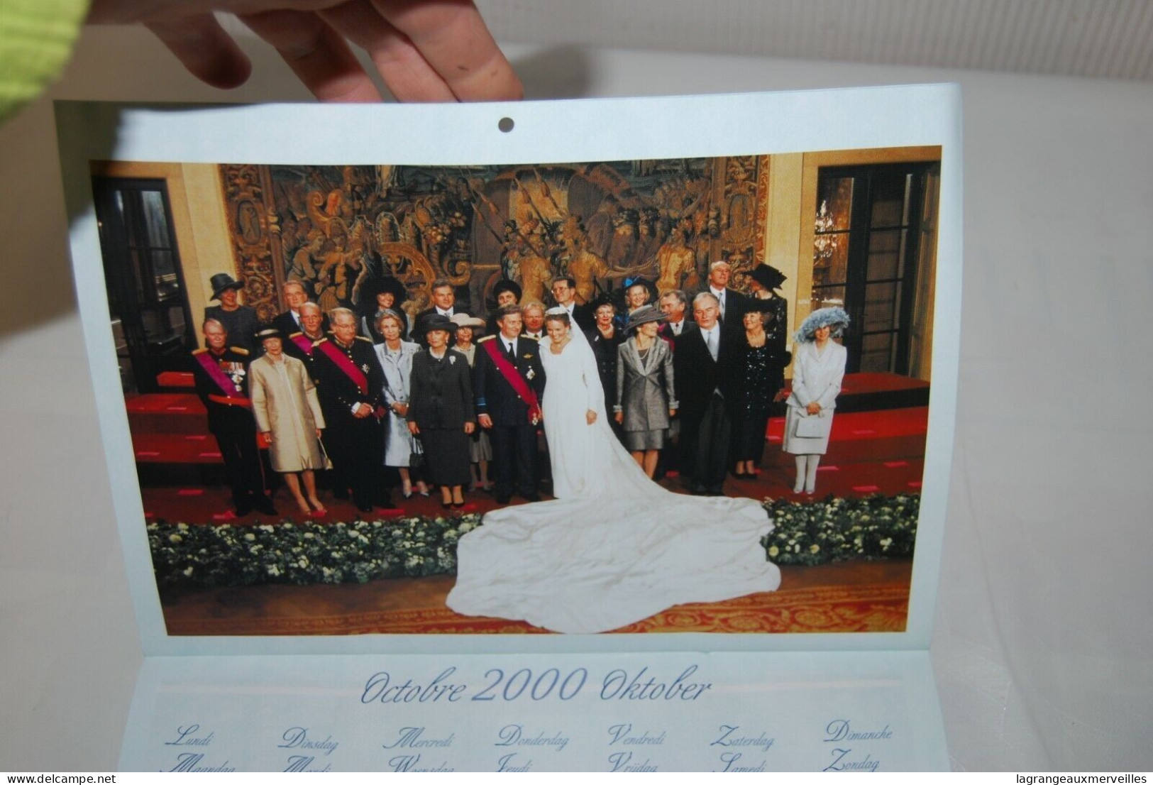 C204 Calendrier 2000 - Mariage De Philippe Et Mathilde - Roi De Belgique - Tamaño Pequeño : 1991-00