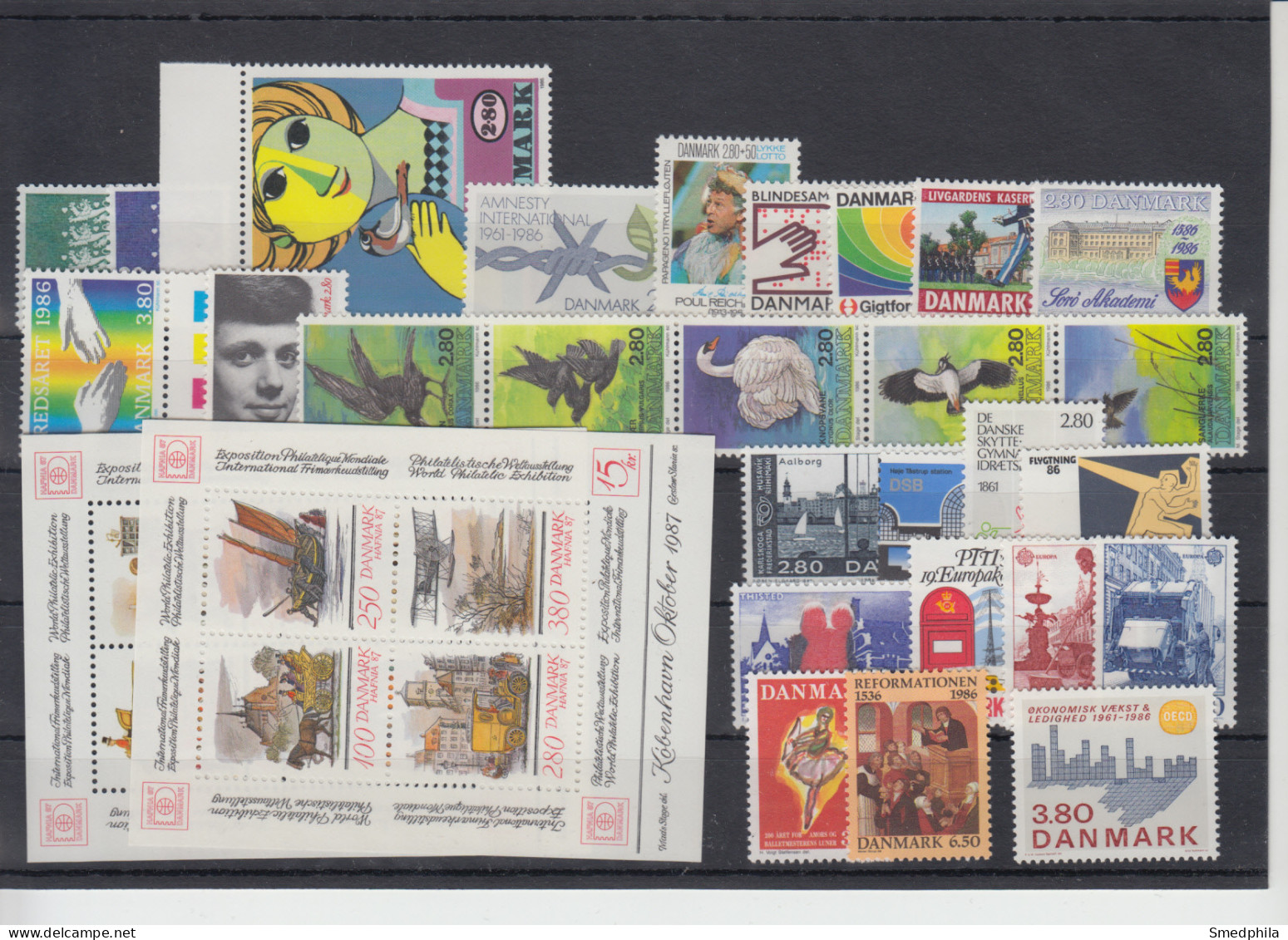 Denmark 1986 - Full Year MNH ** - Annate Complete