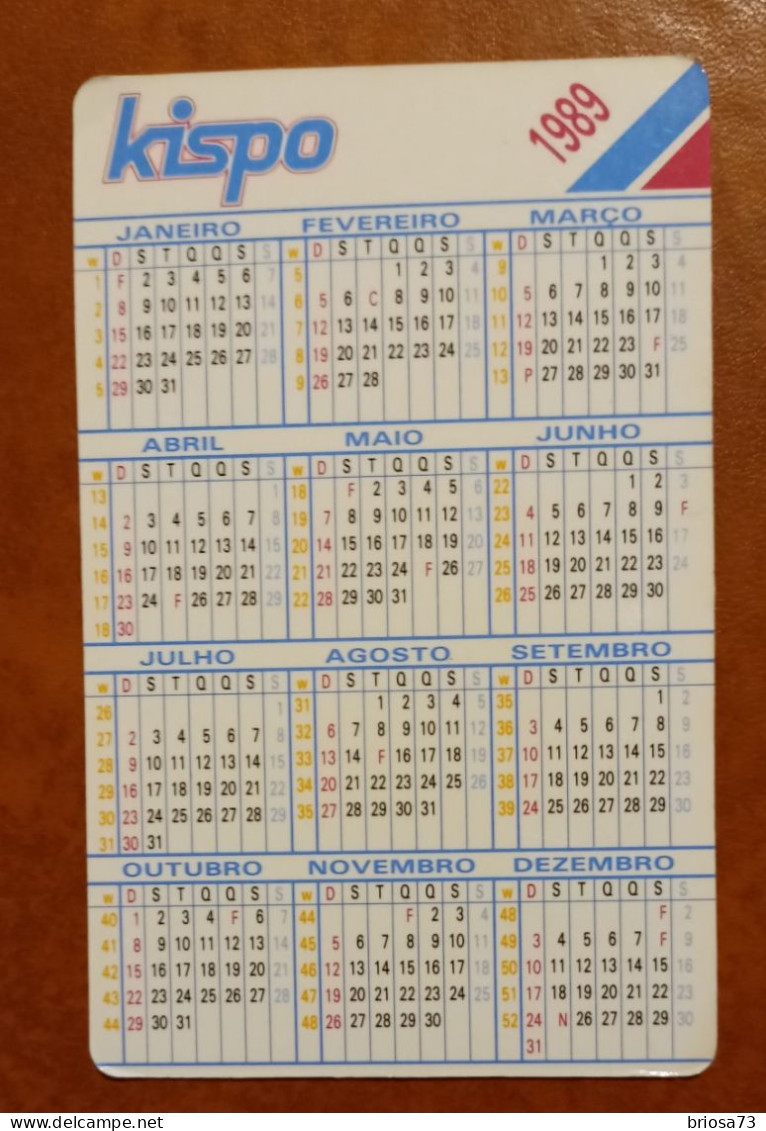 Calendrier De Poche Kispo 1989 - Tamaño Pequeño : 1981-90