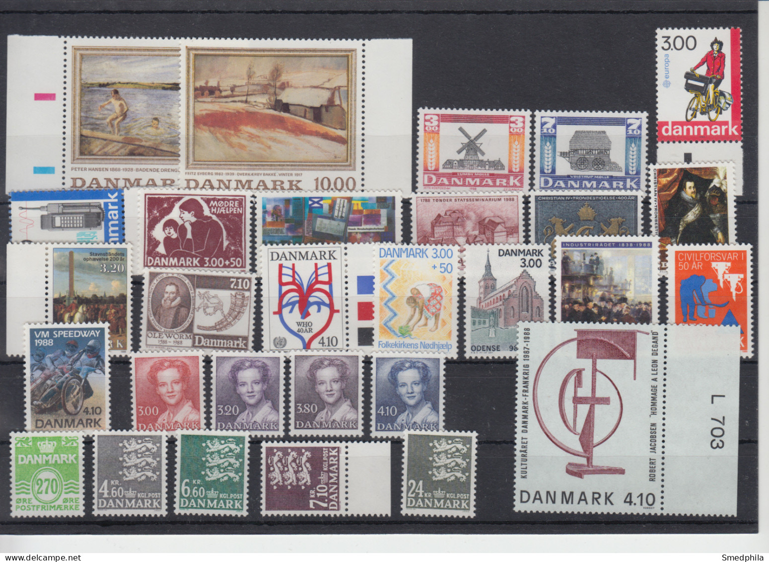 Denmark 1988 - Full Year MNH ** - Full Years