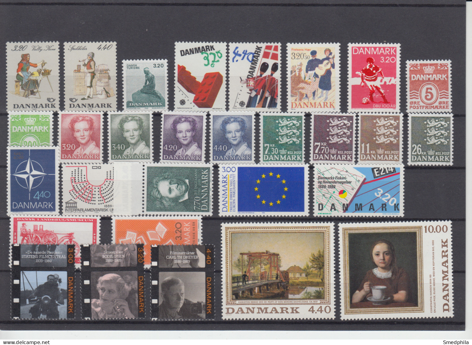 Denmark 1989 - Full Year MNH ** - Full Years