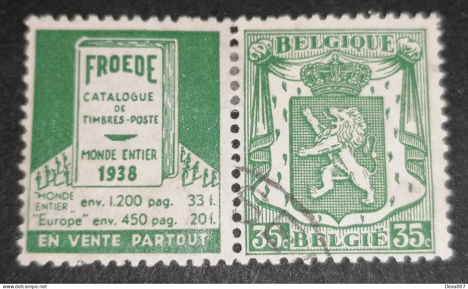 Belgium Advertising Stamp 010 - Afgestempeld