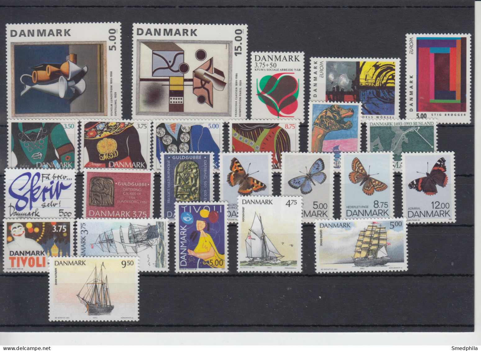 Denmark 1993 - Full Year MNH ** - Années Complètes