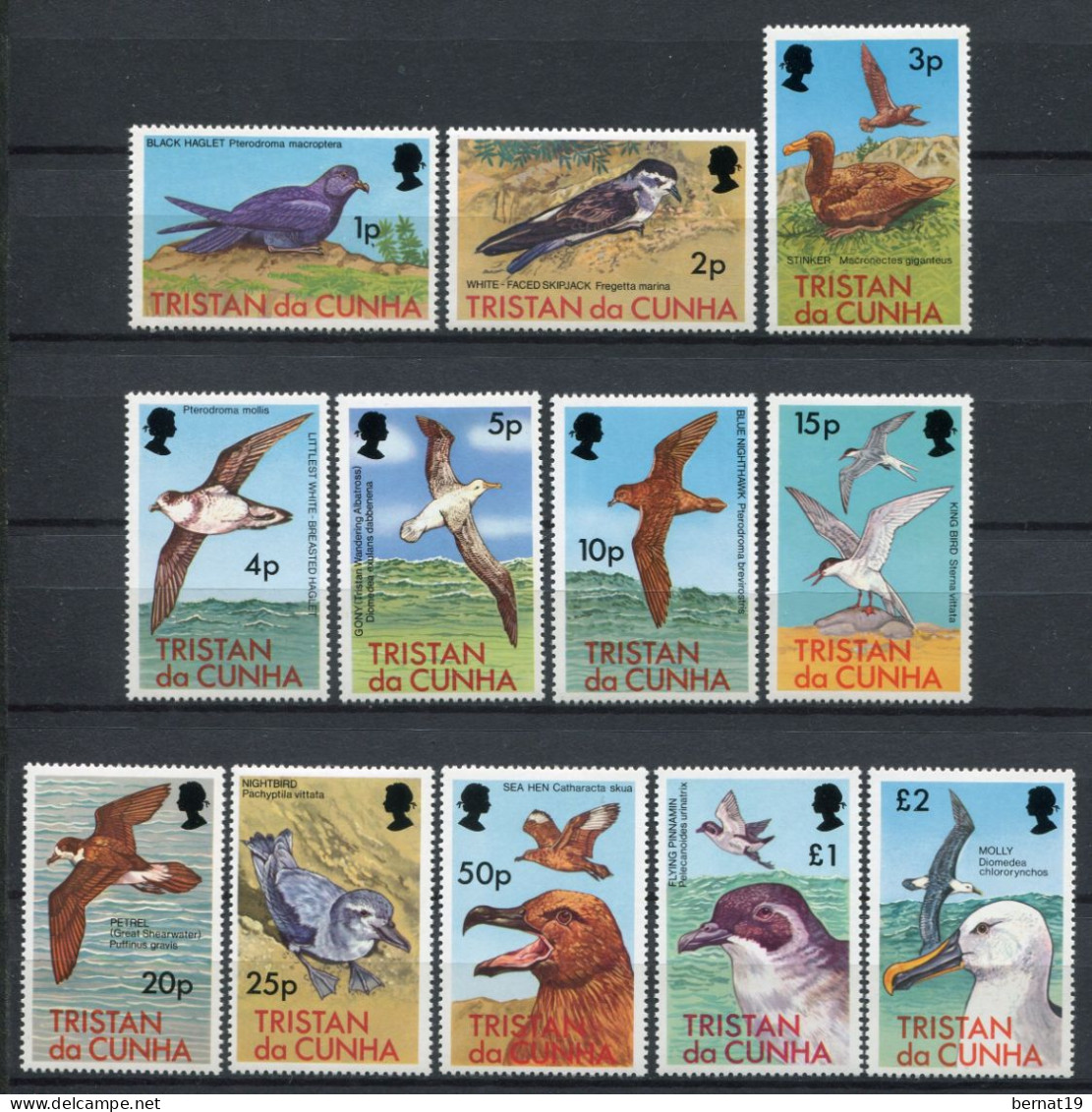 Tristan Da Cunha 1977. Yvert 221-32 ** MNH. - Tristan Da Cunha