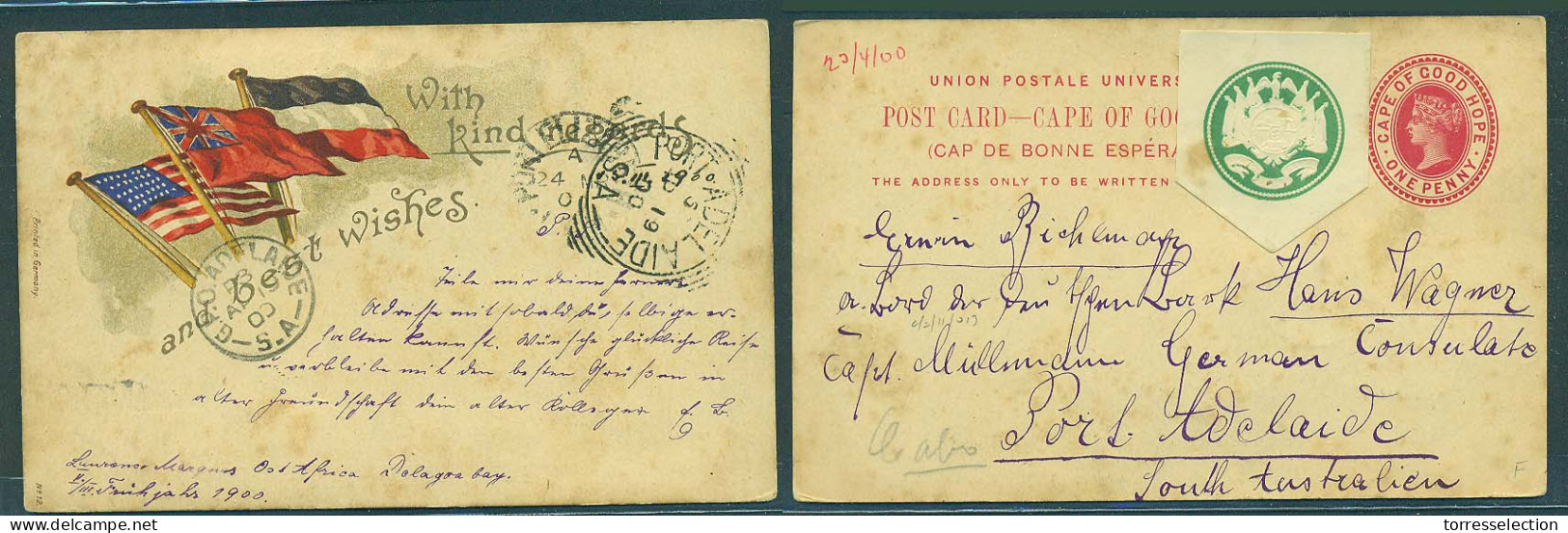 SOUTH AFRICA. 1900 (2 March). Lourenzo Marques / Delagoa Bay / Portuguese Mozambique (Neutral). Port Elisabeth / CGH - A - Sonstige & Ohne Zuordnung