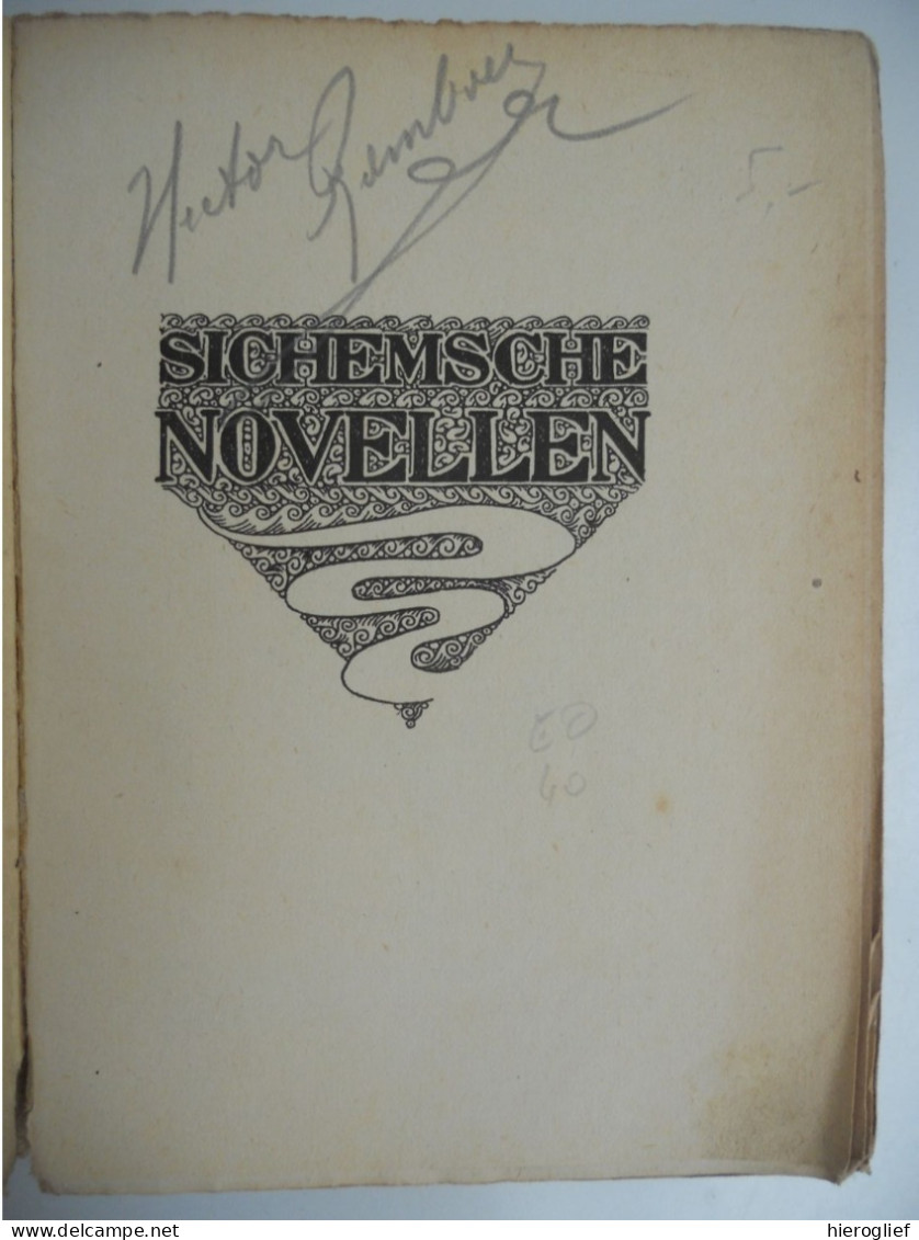 SICHEMSE NOVELLEN Door Ernest Claes  Zichemse  Zichem Scherpenheuvel - Belletristik