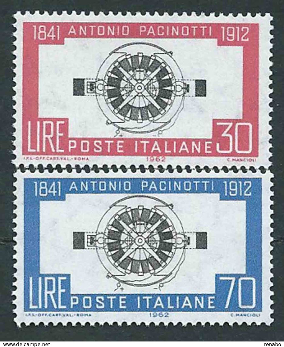 Italia, Italy, Italien 1962: The Famous Physicist Antonio Pacinotti (1841-1912), Inventor Of The Dynamo, Complete.New. - Física