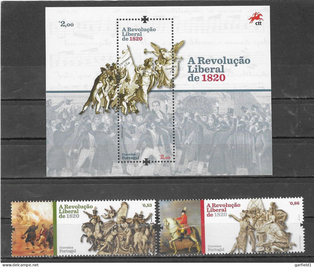 Portugal 2019 , A Revolucao Liberal De 1820 - Postfrisch / MNH / (**) - Unused Stamps