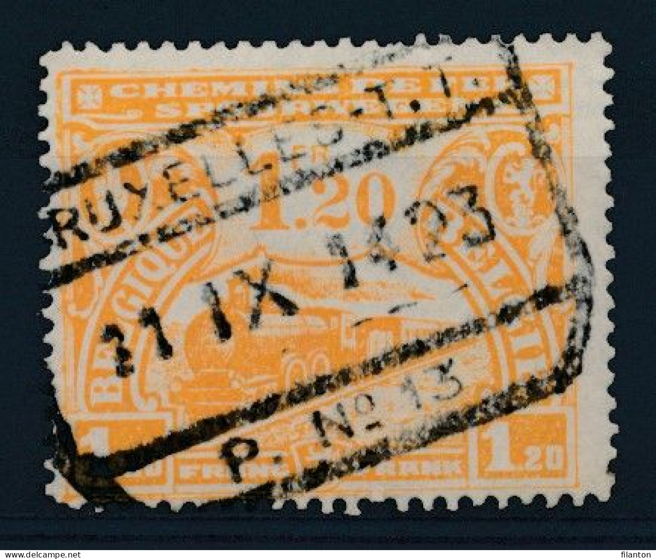 TR  117 -  "BRUXELLES-T.T. - P. Nr 13" - (ref. 37.498) - Afgestempeld