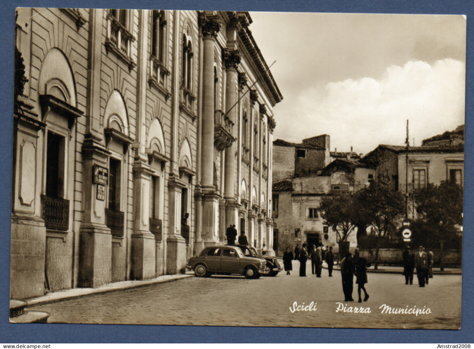 1956 - SCICLI - PIAZZA MUNICIPIO  - ITALIE - Ragusa