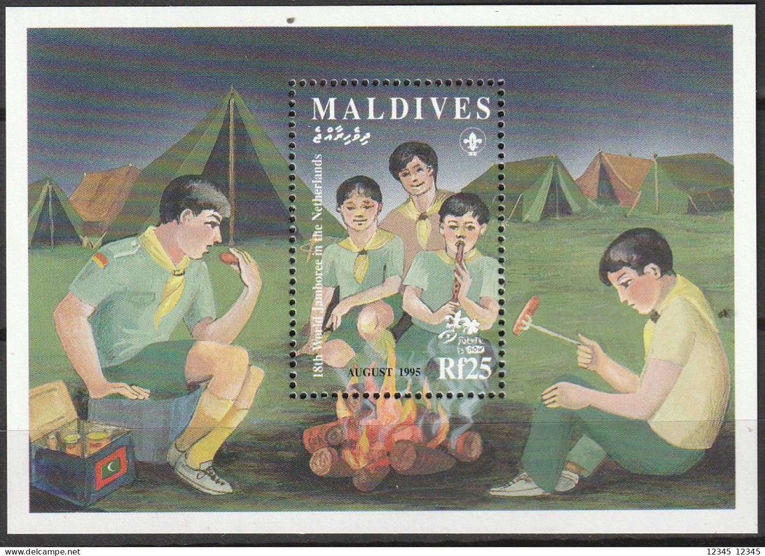 Maldiven 1995, Postfris MNH, Scouting - Maldivas (1965-...)