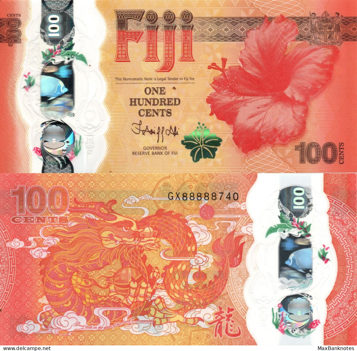 Fiji / 100 Cents / 2023 / P-124(a) / UNC - Fiji