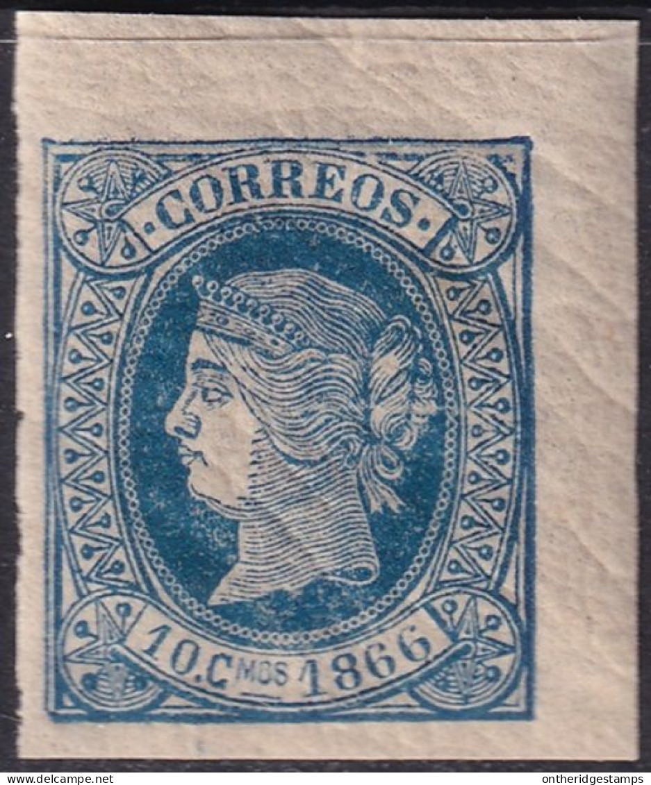 Cuba 1866 Sc 24 Ed 14 MNH** Margin Single Some Gum Cracking - Kuba (1874-1898)